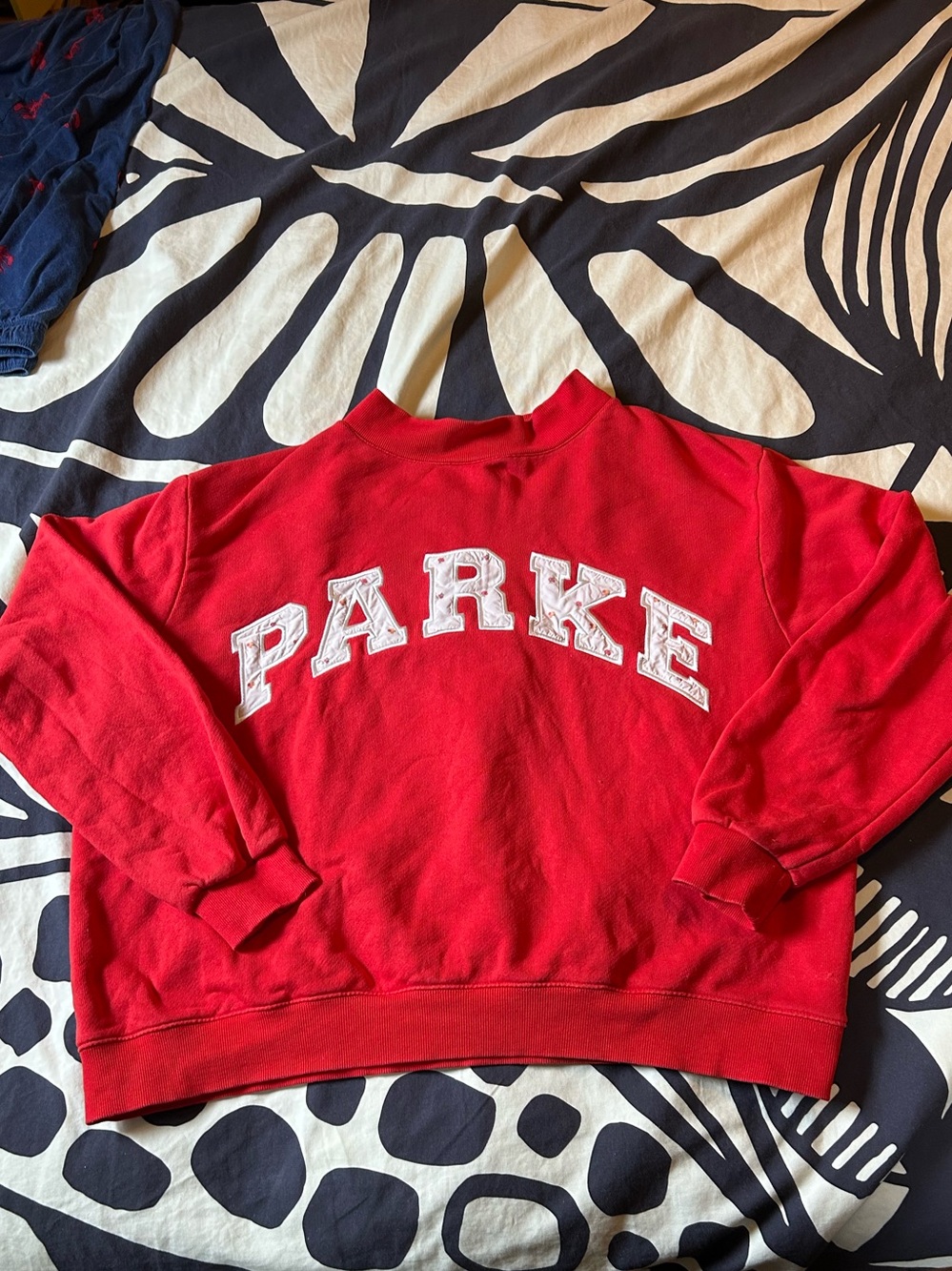 Parke Mockneck - Ruby + Sunset Floral (w/dye stains)